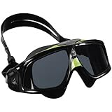  Aqua Sphere Erwachsene Taucherbrille / Tauchmaske / Schwimmbrille Seal 2.0, getönte Gläser (One Size) (Schwarz/Grün)