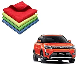Kozdiko Microfiber Cleaning Cloth Car 300GSM 40x40 cm Pack of 4 for Home, Kitchen and Cars