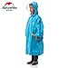 Produktbild Naturehike Kinder Jungen Madchen Regenmantel mit Kapuze Raum fur Schulrucksack Leicht Wasserfest Atmungsaktiv (Blue XL£©