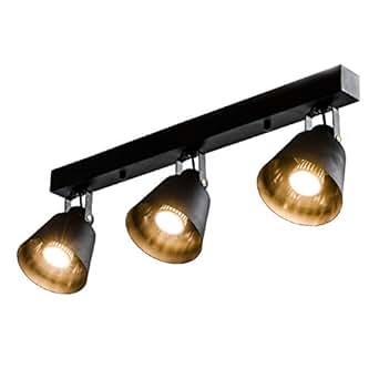 Retro Industrielle Deckenspot Schwarz Strahler Drehbar E27 Metall