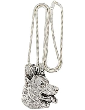 NEU, Deutscher Schäferhund, Hundehalskette, silberne Kette 925, limitierte Auflage, ArtDog