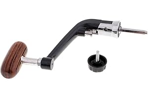 T TOOYFUL Bouton en Bois de Manivelle de Moulinet de, en Rotation de Poignée de Moulinet de à Bascule pour Les D'Attirail de