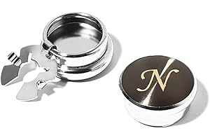 BRERA 67 - couvre boutons chemise homme avec initiales, boutons de manchette pour homme, cache bouton chemise lettre, cadeau homme original utile Made in Italy