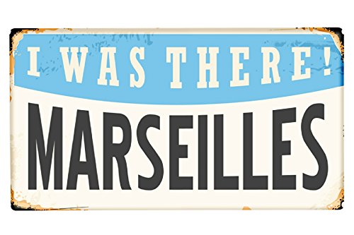 Preisvergleich Produktbild Fußmatte Retro Marseille Frankreich bedruckt 99x55 cm