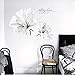 Produktbild KUANGJING SelbstklebendeWand AufkleberGroße Größe Europa Einfachen Stil Weiße Blume Wandaufkleber Hintergrund Aufkleber Zimmer Aufkleber Dekorative Aufkleber Wasserdicht Poster