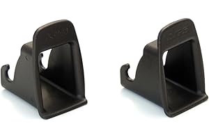 LPFIDI 1 Pair Car Seat Isofix Guide Groove Car Child Seat ISOFIX Locater Guide Universal Fit Black