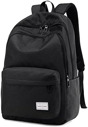Laptop Rucksack Business Backpack Casual School Lightweight Daypack for College Business Notebook Computer (Black)