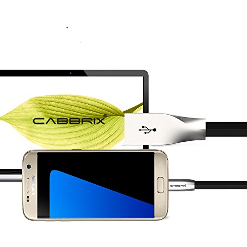 CABBRIX 2 x Micro USB Daten- und Ladekabel für Samsung Galaxy S3 S4 S5 mini S6 S7 Edge A3 A5 J5 Note 4 5, Huawei P8 Lite, Lumia 650, Sony, Android, Gamepad Controller XBOX PS4 1,5 Meter - 6