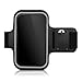 Produktbild kwmobile Sport Armband für Smartphones - Jogging Lauf Sporttasche Fitnessband mit Schlüsselfach im Sportarmband in Schwarz - z.B. geeignet für Samsung, Apple, Wiko