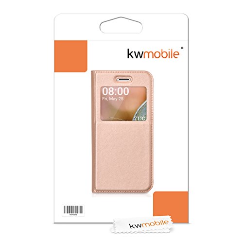 kwmobile Funda para Apple iPhone 7 8 - Carcasa de Cuero sint tico con Ventana - Case Protector en Oro Rosa reviews kwmobile Funda para Apple iPhone 7 8 - Carcasa de Cuero sint tico con Ventana - Case Protector en Oro Rosa