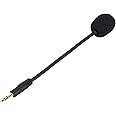 3.5mm Microphone Detachable Gaming Microphone Boom for , Noise Reduced Game Microphone with Removable Mic Arm for Hyper X Cloud Orbit S