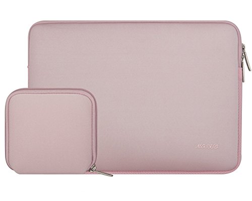 MOSISO Wasserresistente Lycra Laptop Sleeve Hülsen Beutel Abdeckung mit einem kleinen Fall nur für New Macbook Pro 13 Zoll 2016 mit/ohne Touch Bar (A1706/A1708), Baby Rosa