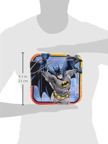 Amscan International 23 cm Batman eckig Teller - 2