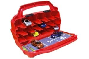 Motormax Maletín para Hot Wheels 78117, para coleccionistas, Color Rojo