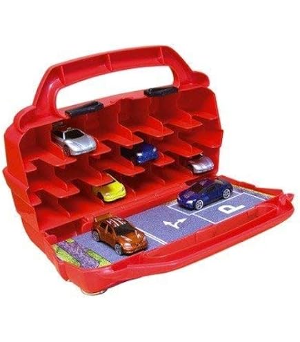 ODS Silver Wheel Valigetta Porta Auto Con 6 Macchinine Diecast - Playset Per Bambini Con Custodia Da Trasporto