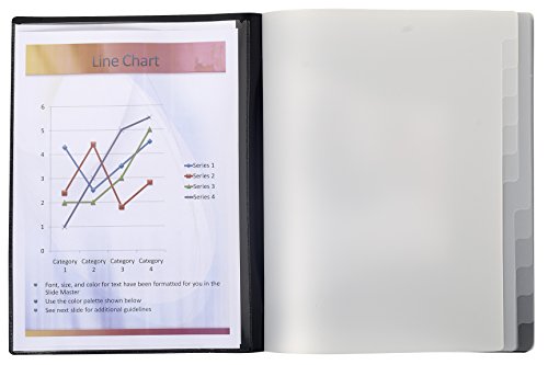 Exacompta 55981E - Clasificadora con tapa dura  12 posiciones  25 x 32 cm  cierre el  stico   color negro