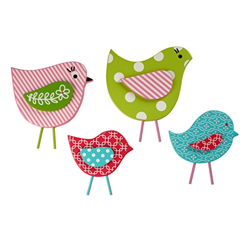 Sadie & Scout Bird Décor mural, 4 pièces