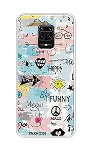 OYESTUFF Back Cover for Mi Redmi Note 9 Pro Max(Silicone/Multi-coloured)