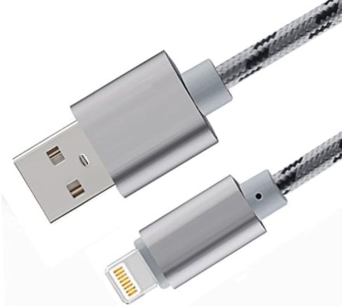 iPhone Cable, Ohleoc 3.3ft Nylon Braided Lightning to USB Cable Cord with Aluminum Connector For iPhone 6S /6S plus/6/SE/5s/5c/5,iPad,iPad Air /Air 2, iPad mini1/mini2/mini3/mini4,iPad Pro,and iPod Nano 7th Generation (Grey)