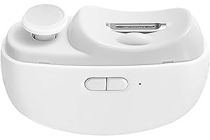 Hsthe Sea Coupe-Ongles électrique 2 en 1 avec 2 Vitesses et lumière LED, Coupe-Ongles électrique USB pour Adultes et Personnes âgées