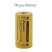 Produktbild Tree-on-Life 16 PC / 20 PC / 8 PC 4 Schlitz-Aufladeeinheit 3.7V 16340 2800mAh gelbe GTL nachladbare Li-Ionbatterie-Zellen-Taschenlampe
