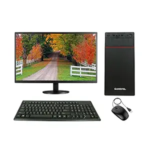 Gandiva Economical 20-inch All in One CI3 Desktop Computer(Core I3 1st Gen/8GB/500GB HDD/Windows 10 (Trial Version)) MS Office(Trial Version) & Antivirus(Free Version)