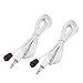Produktbild sourcingmap® 2 Stk CHT-F03 Einfachkopf 3,5 mm Buchse IR-Fernbedienung Sender Kabel weiß