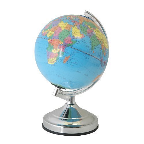 Lloytron Lampe Globe terrestre 4 Voies contrôle tactile Lampe de bureau-Chromé