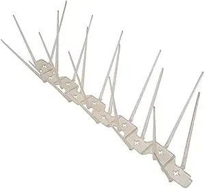 SpikeZone - Polycarbonate Bird Control Spikes, Pigeon Spikes, Anti Bird Spikes (10 Pcs in Box)