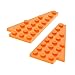 Produktbild 1 x Lego System 2er Set Flügel Platten orange 8 x 4 ein Flügel Paar rechts und links 3933 3934