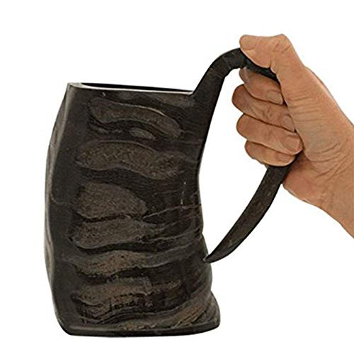 AleHorn - Water Buffalo Horn Drinking Mug Tankard - 100% Natural Horn by Ale Horn