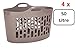 Produktbild 4 x WHAM 29700 Großer Flexi Wäschekorb 50 Liter - Mokka