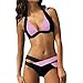 Produktbild Bikini Loveso 2017 Damen Elegant Weiß und Schwarz Bikini-Sets Neckholder Push-Up Bademode Zweiteilig Strandmode ((Größe):40 (XL), Rosa)