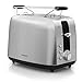 Produktbild Homgeek Toaster, 2 Scheiben, Abnehmbarer Krümelschublade, 7 Bräunungsstufen und Abtau-Modus BPA Free, Rostfreier Stahl, 850 Watt