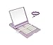 1000Pcs Thin Invisible Eyelid Tape Double Eyelid Stickers Beauty Tool with Purple Box Plastic Small Fork and Mirror (Purple)