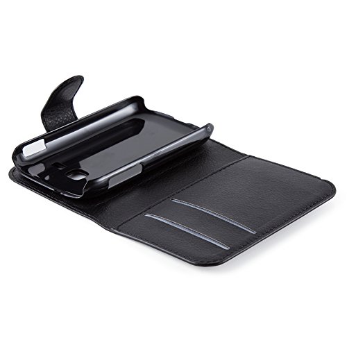 Cadorabo – Book Style Hülle für Samsung Galaxy XCOVER 3 (G388F) – Case Cover Schutzhülle Etui Tasche mit Standfunktion und Kartenfach in PHANTOM-SCHWARZ - 5