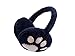 Cute Claw Kids Earmuff Durable Winter Baby Earflap Keep Warm with Plush DarkBlue
