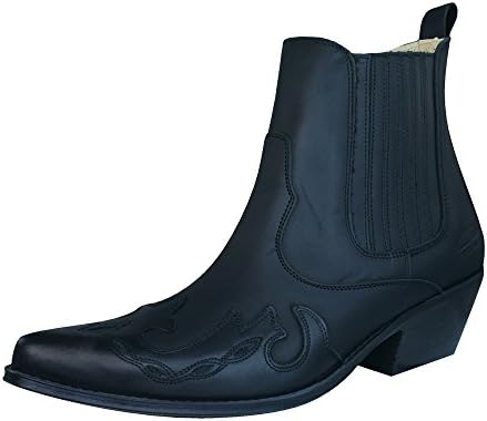 Johnny Bulls Sprinter Mens Leather Chelsea / Ankle Boots-Black-7