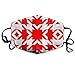 Price comparison product image LINGJIE Face Mouth Mask,Three Inch Red and White Houndstooth Wallpaper Anti-Dust Cotton Mask,Unisex Face Mouth Mask for Kids Teens Men Women