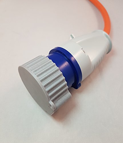 3D Cabin Capuchon Anti-poussière pour Prise Secteur Électrique 16 A Câble?Branchement pour Camping-car/Caravane/Camping Gris