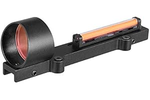 ACEXIER Red/Green Fiber Red Dot Sight 1x28 Collimator Sight Fit Shotguns Rib Rail Vent Rib/Rail Screw Mount Fonctionne sans Batterie