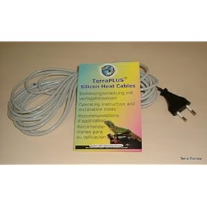 Eurozoo Heizkabel - 25 Watt / 4,5 m Silikon-Heizkabel