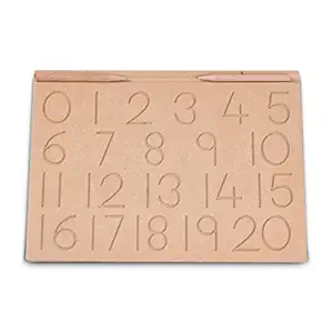 Baybee Wooden English Alphabets and Color Learning Educational Board for Kids, A to Z English Alphabets Puzzle with Knob, Educational Learning Wooden Puzzle Board for Kids (0-20 Tracing)