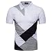 Produktbild Männer Bluse/VENMO Lässige dünne Patchwork Kurzarm T-Shirt Top/T-shirt Slim Fit Shirt Männer Hemden Kurzarmshirt Hemden Slim Oberteile Freizeit Shirts Kurzarm Tops