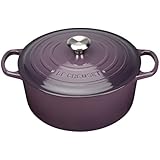 Le Creuset Evolution - Cocotte redonda, de hierro colado esmaltado, 24 cm, color cassis
