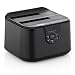 Produktbild deleyCON DUAL USB 3.0 Dockingstation für alle 2,5" und 3,5" SATA Festplatten und SSD's - Backup oder Duplizieren auf Knopfdruck + LED Statusanzeige - Schwarz