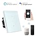 Produktbild Smart Lichtschalter, Leegoal WiFi Dimmer Wireless Schalter arbeitet mit Amazon Alexa Google Home IFTTT, IOS Android App Fernbedienung, kein Hub erforderlich, Timing-Funktion, Überlastschutz