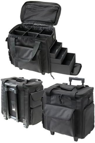 T.Z. Case Soft-Side Wheeled Organizer Case, 9.5" x 15.5" x 16", Black by TZ Case