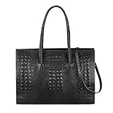 Material: 100% echtes Leder mit Kroko Prägung Innen: Stoff Größe ca.: 40x30x10 cm (BxHxT)