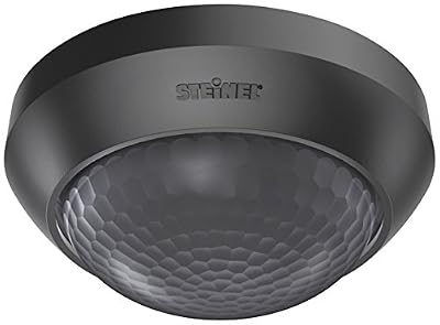 Steinel Détecteur de mouvement intérieur et extérieur IS 360-3 - Capteur de présence à 360°, 200W - Capteur de mouvement plafond à grand angle réglable, noir